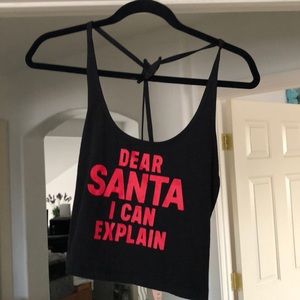 Victoria Secret Dear Santa I can explain top